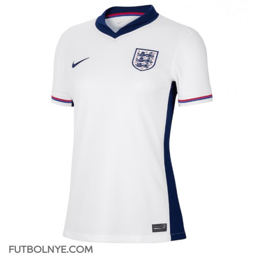 Camiseta Inglaterra Primera Equipación para mujer Eurocopa 2024 manga corta